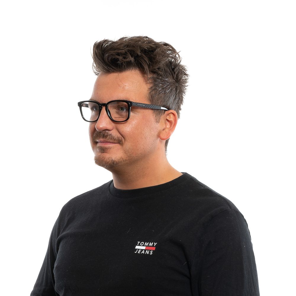 Ermenegildo Zegna Black Plastic Glasses (Frames) - Image 4