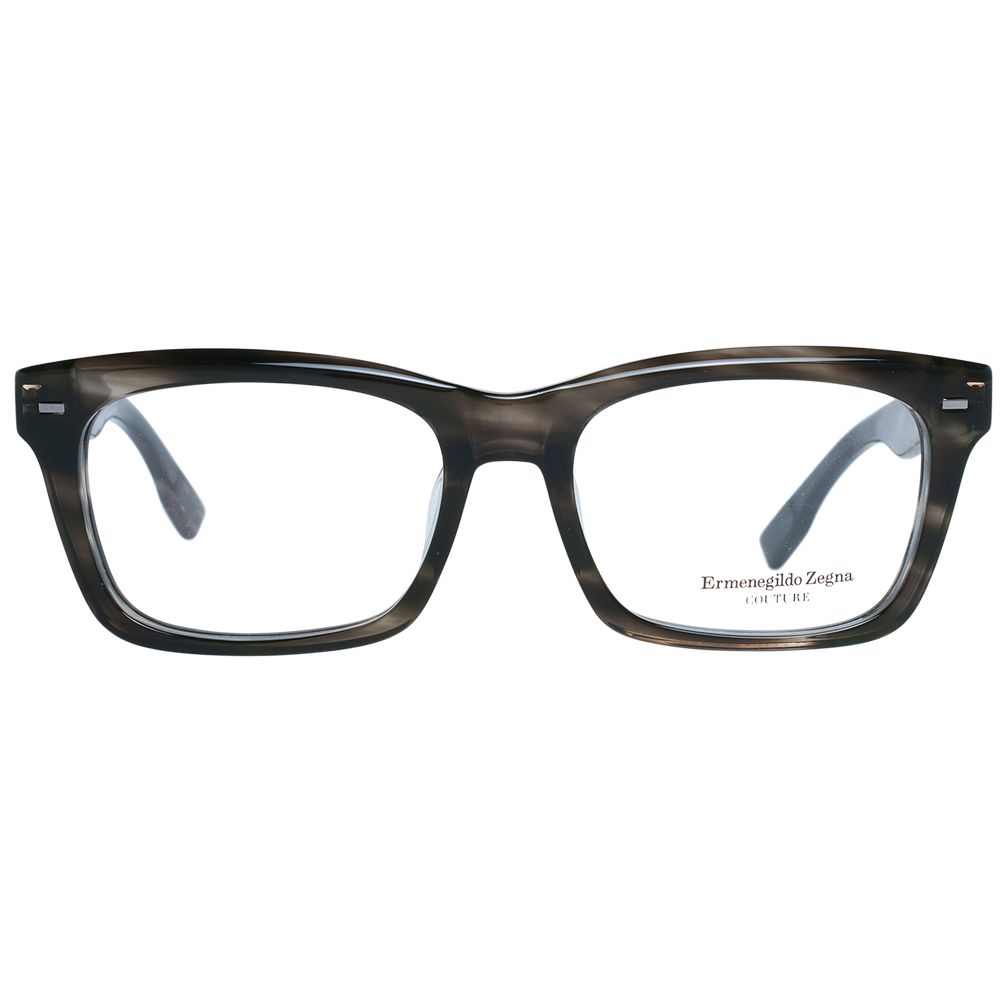 Ermenegildo Zegna Gray Acetate, Wood & Horn Glasses (Frames) - Image 2