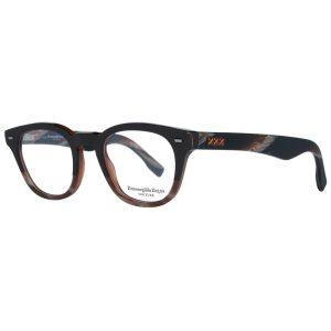 Ermenegildo Zegna Brown Plastic Glasses (Frames)