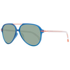 Police Blue Plastic Sunglasses