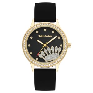 Juicy Couture Black Synthetic Dress Watch