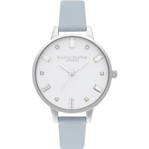 Olivia Burton Blue Artificial Leather Dress Watch