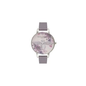 Olivia Burton Gray Artificial Leather Dress Watch
