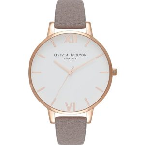 Olivia Burton Gray Artificial Leather Dress Watch