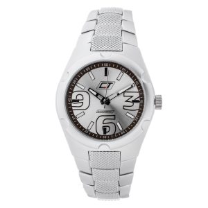 Chronotech Silver Stainless Steel Dress Watch