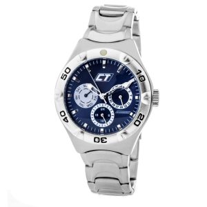 Chronotech Silver Stainless Steel Dress Watch