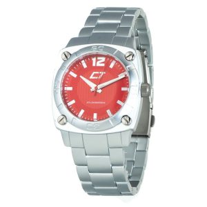 Chronotech Silver Stainless Steel Dress Watch