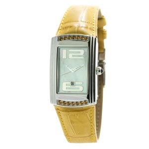 Chronotech Bicolor Leather Dress Watch