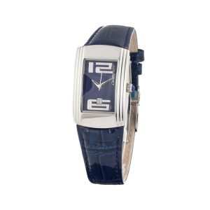 Chronotech Blue Leather Dress Watch