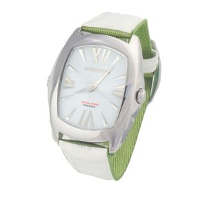 Chronotech Bicolor Leather Dress Watch