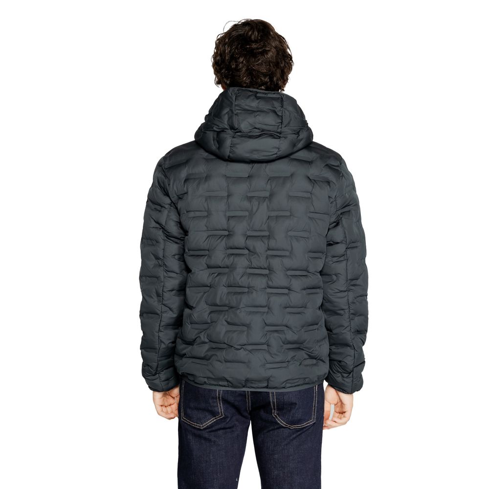 Replay Blue Polyester Full-Length Jacket - Image 2