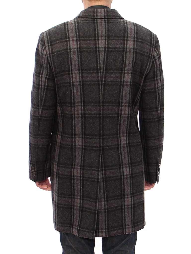 Dolce & Gabbana Gray Double Breasted Coat Jacket - Image 5