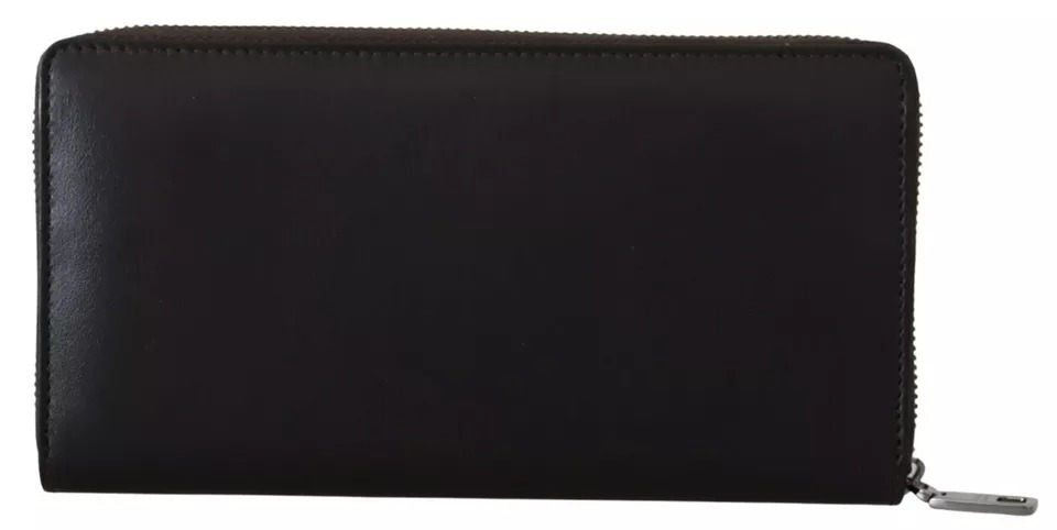 Dolce & Gabbana Brown Exotic Leather Zip Around Continental Clutch Wallet - Image 7