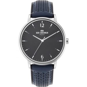 Ben Sherman Blue Leather Dress Watch