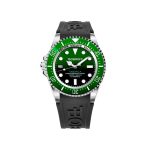 Bobroff Black Rubber Sport Watch
