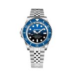 Bobroff Silver Stainless Steel Sport Watch