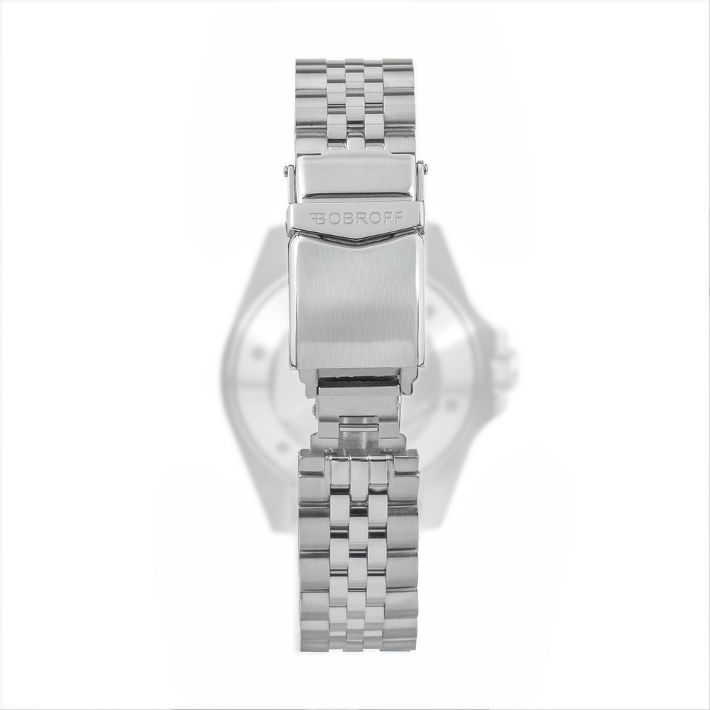 Bobroff Silver Stainless Steel Bracelet Watch - Image 3
