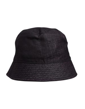 Dolce & Gabbana Black Wide Brim Nylon Bucket Hat