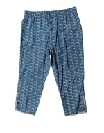 Dolce & Gabbana Blue Shark Print Cropped Beachwear Swimwear