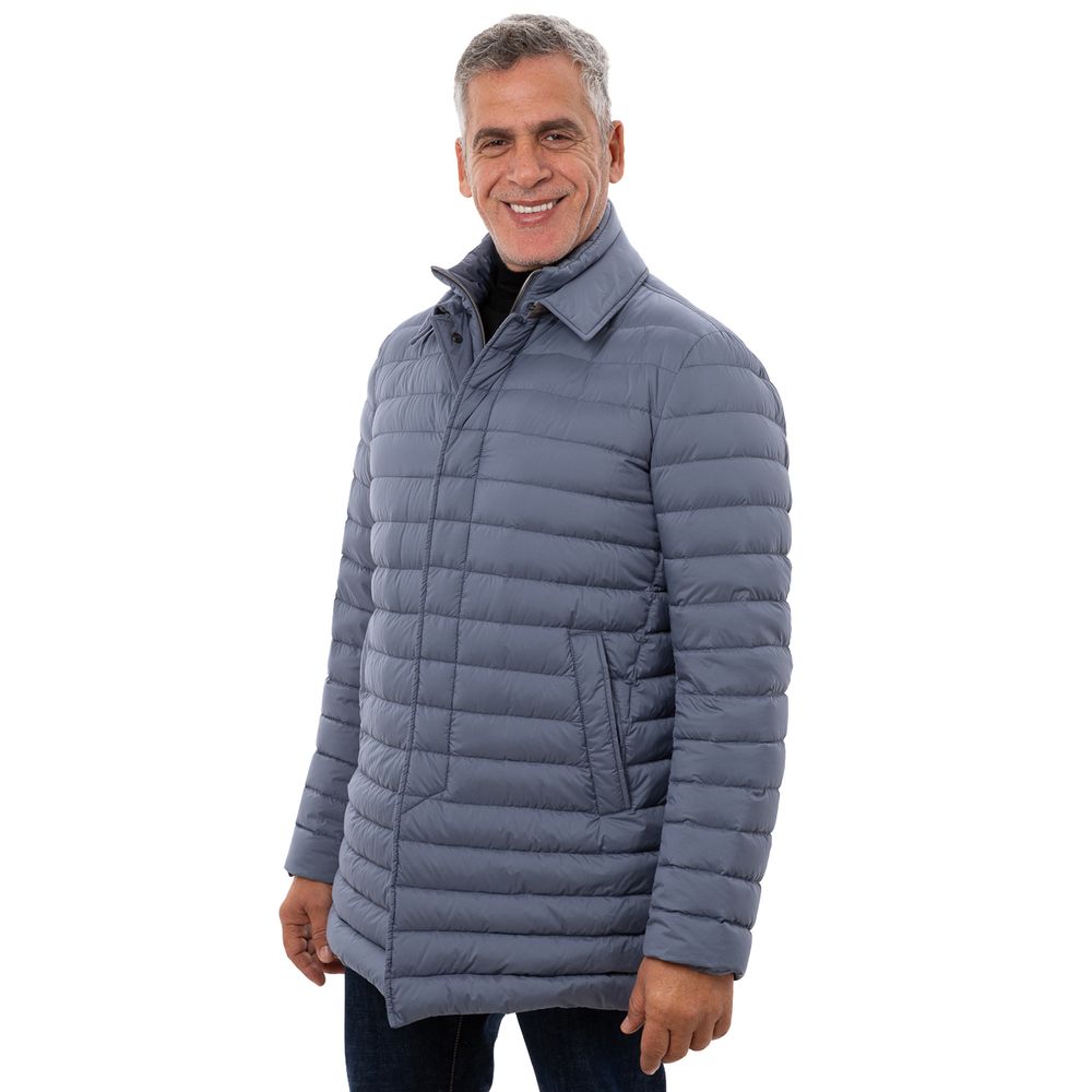 Herno Blue Polyester Coat - Image 2