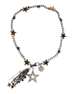 Dolce & Gabbana Silver Gold Brass Embellished Waist Chain Belt