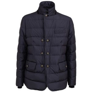Dolce & Gabbana Blue Polyester Coat