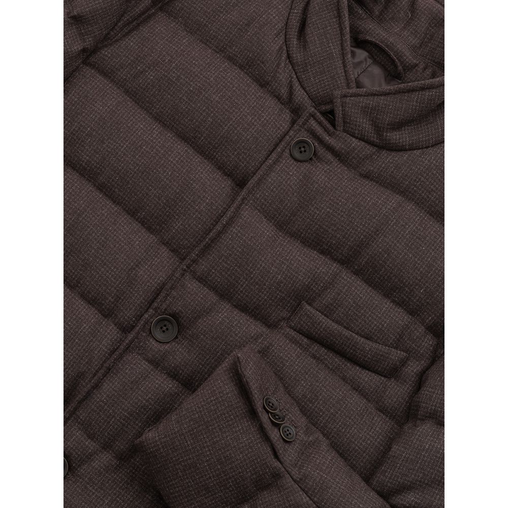 Herno Brown Wool Jackets & Coat - Image 4