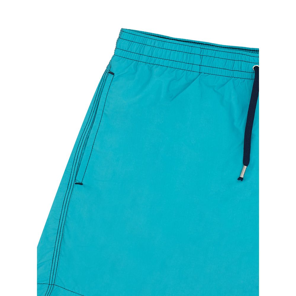Malo Turquoise Polyester Swim Shorts - Image 3
