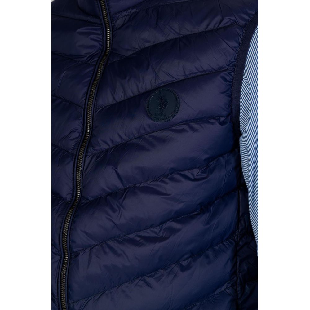 U.S. POLO ASSN. Blue Polyamide Sleeveless Jacket - Image 3