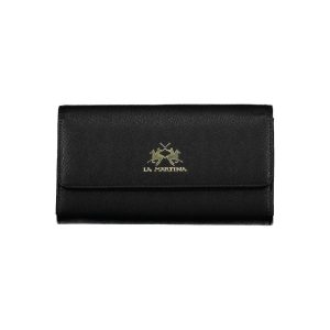 La Martina Black Polyethylene Women Wallet