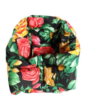 Dolce & Gabbana Multicolor Floral Print Whole Head Wrap Hat