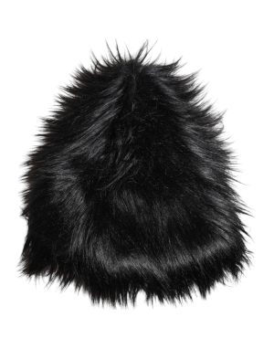 Dolce & Gabbana Black Acrylic Fur Womens Bucket Hat