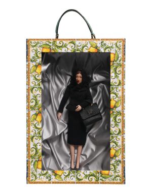 Dolce & Gabbana Black Dress Ceramic Porcelain Fashion Leather Sicily Dolls