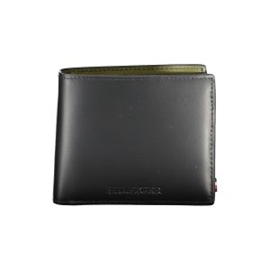 Tommy Hilfiger Black Leather Men's Wallet