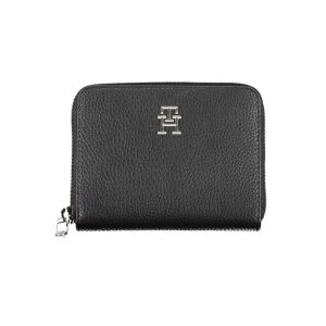 Tommy Hilfiger Black Polyurethane Women Wallet