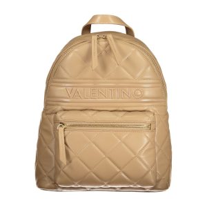 Mario Valentino Beige Polyurethane Women Backpack