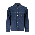 Calvin Klein Blu Cotton Men Jacket