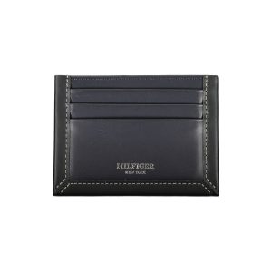 Tommy Hilfiger Blue Leather Men Wallet