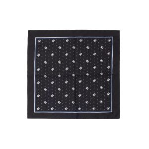 Dolce & Gabbana Black Silk Pocket Square