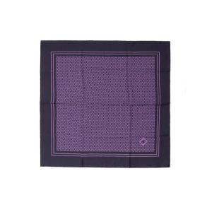 Dolce & Gabbana Purple Silk Pocket Square