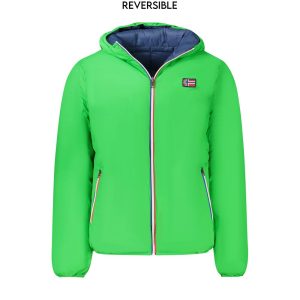 Norway 1963 Verde Poliammide Men's Reversible Jacket
