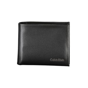 Calvin Klein Black Polyurethane Men Wallet