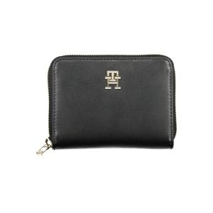 Tommy Hilfiger Black Polyurethane Women Wallet