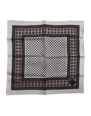 Dolce & Gabbana Multicolor Patterned Square Men Foulard Scarf