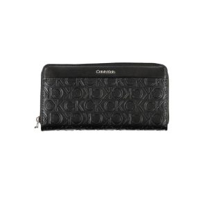 Calvin Klein Black Polyurethane Women Wallet