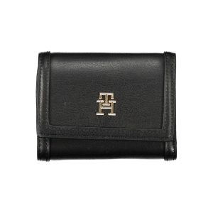 Tommy Hilfiger Black Polyurethane Women Wallet