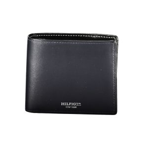 Tommy Hilfiger Blue Leather Men Wallet