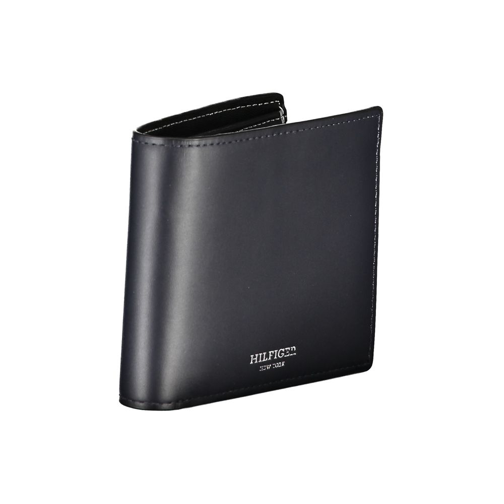 Tommy Hilfiger Blue Leather Men Wallet - Image 3