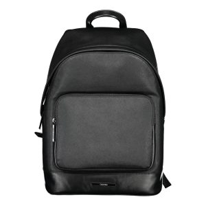 Calvin Klein Black Polyester Men Backpack