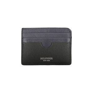 Tommy Hilfiger Black Leather Men Wallet
